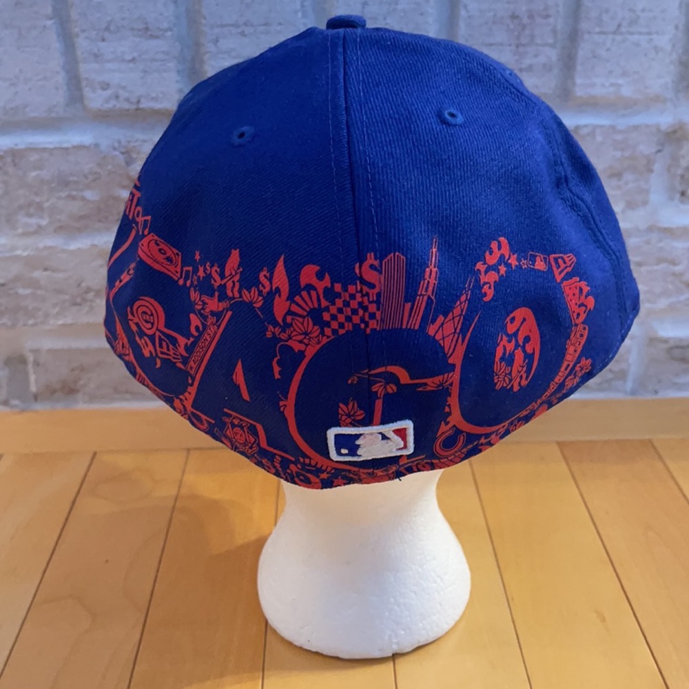 New Era Hat Wool Fitted Chicago Cubs Size 7 3/4 - Picture 3 of 6